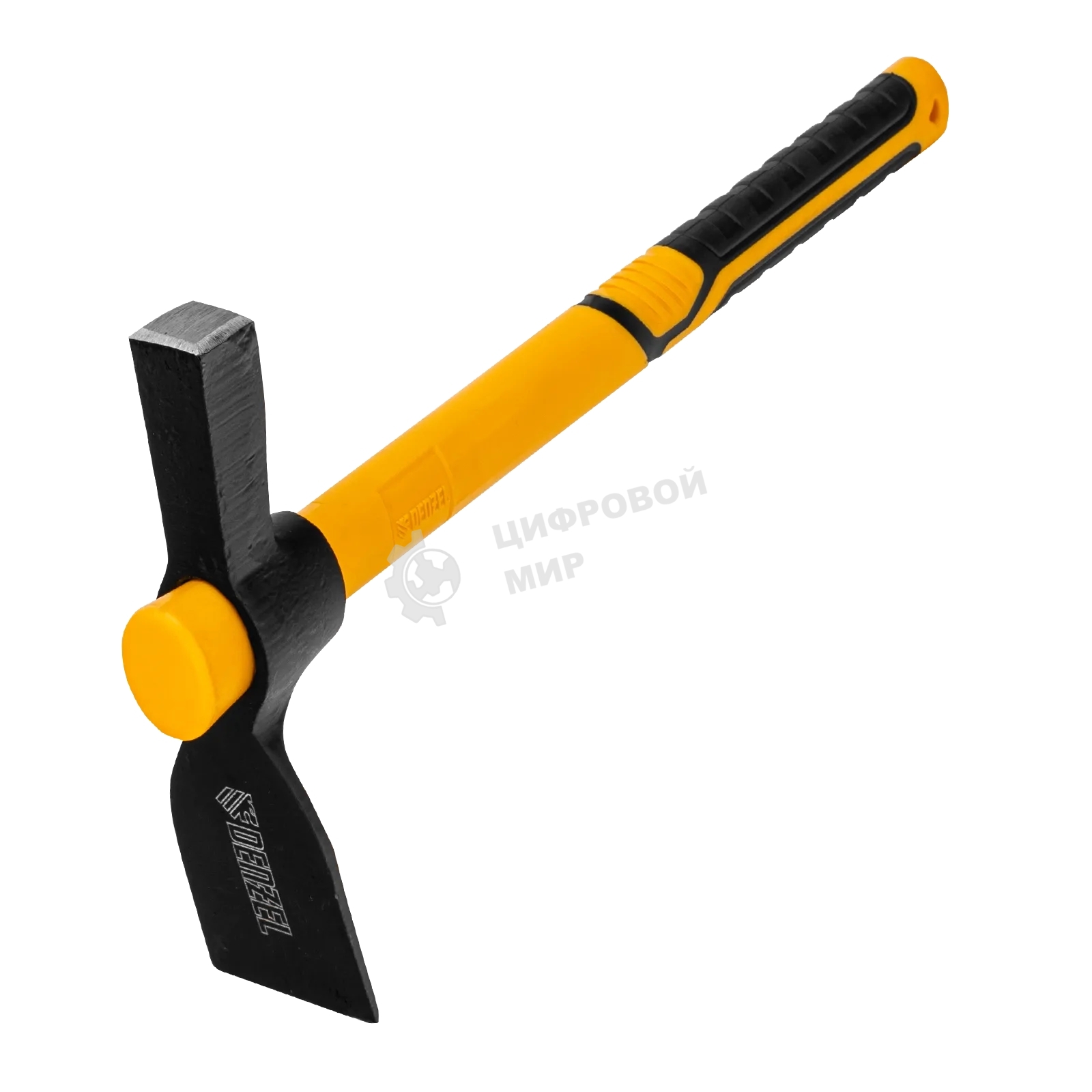 Кирка-молоток Denzel 650 г, фибергласовая обрезиненная рукоятка 385 мм