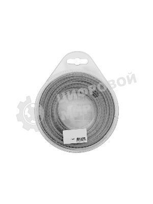 Леска для триммера Denzel двухкомпонентная зубчатый квадрат, 2,4мм х 15м, блистер EXTRA CORD