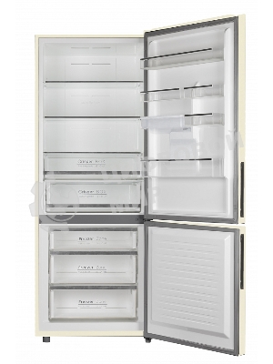 Холодильник Maunfeld MFF1857NFBG бежевый инвертер двухкамерный 336/117л морозилка снизу