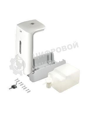 Дозатор для жидкого мыла пластик Puff-8120 белый, 0,8 л