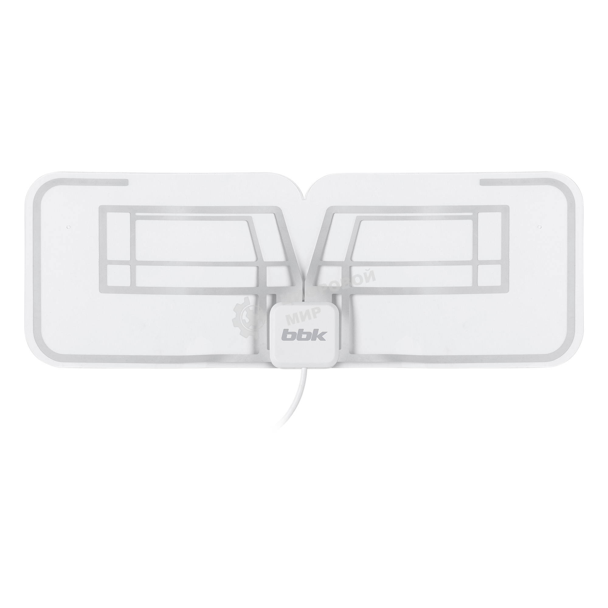 Антенна телевизионная BBK DA27 30дБ активная белый каб.:2м