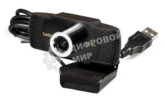 Веб-камера ExeGate BusinessPro C922 HD 1280x720, 30 кадр/с, USB Type-A, микрофон (шумоподавление), универсальное крепление, штатив в комплекте