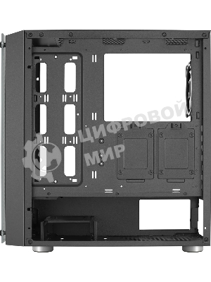 Компьютерный корпус Aerocool / Formula Skribble черный без БП ATX 2x120mm 2xUSB3.0 audio bott PSU