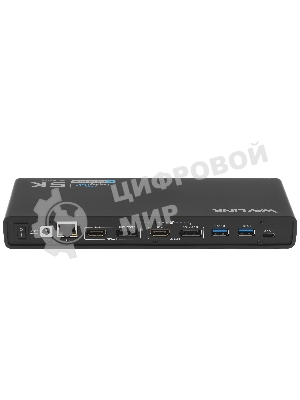 USB-концентратор Docking Station WAVLINK USB-C&USB3.0 Ultra 5K(Dual 4K) Universal Include 20V/2.5A Power Adaper/6xUSB3.0/2xDP 4K 60HZ/2xHDMI 4K 60HZ/1xGigabit LAN/1xAudio In/Out/Not Support Power Delivery