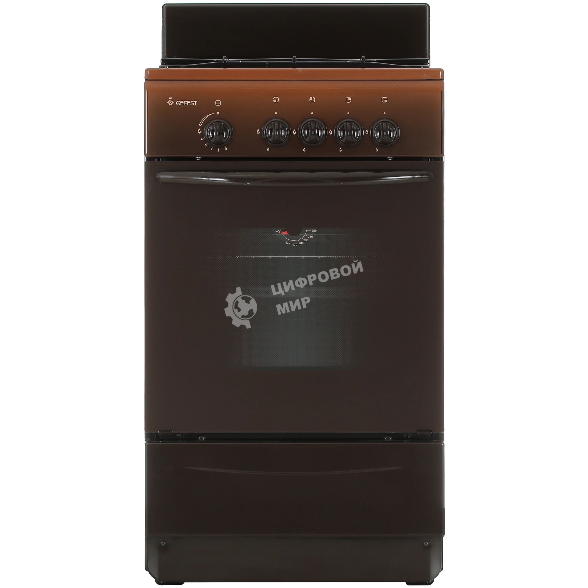 Плита газовая Gefest ПГ 3200-08 К36 коричневый, конфорок 4 шт, духовка 42 л, 50 см x 85 см x 53 см