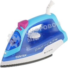 Утюг Centek CT-2348 синий/белый, 1600 Вт, 20 г/мин, 80 г/мин, 200 мл