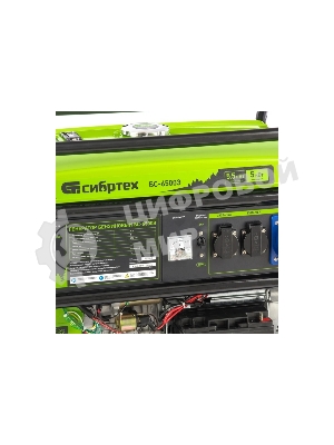 Электрогенератор бензиновый Сибртех БС-6500Э, 5.5 кВт, 95 дБ, 78.5 кг