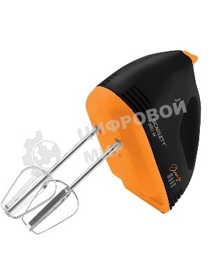 Миксер ручной Scarlett SC-HM40S20 300 Вт, черный/оранжевый