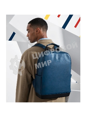 Рюкзак для ноутбука Moleskine CLASSIC (ET86UBKB20) 32x42x11 см эко-кожа синий сапфир