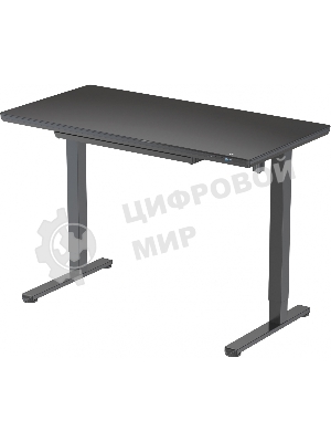 Стол игровой Cactus CS-EGD-BBK столешница стекло черный, каркас черный