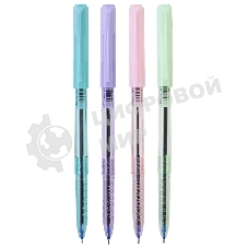 Набор ручек шариковых Deli Arrow EQ03032 ассорти, d=0.7мм, синие чернила (4шт), линия 0.4мм, 4 цвета