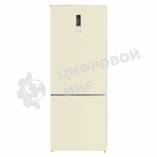 Холодильник Maunfeld MFF1857NFBG бежевый инвертер двухкамерный 336/117л морозилка снизу