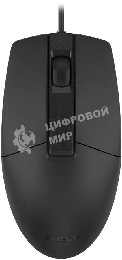 Мышь проводная A4Tech OP-335S черный, 1200 dpi, USB, кнопки - 3