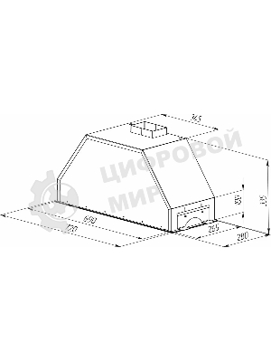 Вытяжка встраиваемая Zigmund & Shtain K 014.7 S серебристый, 72 см, 1100 куб. м/ч, 62 дБ