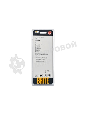 Рамка 3-местная IEK BRITE РУ-3-1-БрЧ (BR-M32-M-K02) металл черный