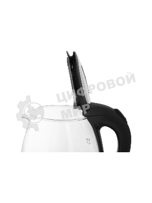 Чайник электрический Homestar HS-1052 1,2 л, стекло/пластик черный