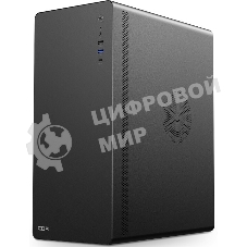Компьютерный корпус CBR ATX Miditower U500, без БП, 1хUSB 3.0 Type-C, 1хUSB 3.0, 1хUSB 2.0, HD Audio+Mic, черный [PCC-ATX-U500-WPSU