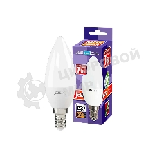 Лампа светодиодная JazzWay PLED-SP C37 7Вт свеча 5000К холодный белый E14 560лм 230В