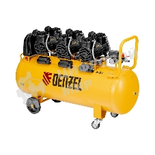 Компрессор безмасл. малошумн. Denzel DLP-4500/150, 4,5 кВт, 3х1,5 кВт,150 л, 2850 об/мин,750 л/мин