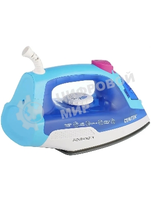 Утюг Centek CT-2348 синий/белый, 1600 Вт, 20 г/мин, 80 г/мин, 200 мл