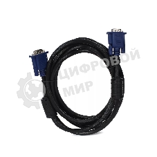 Кабель монитор-SVGA card (15M-15M) 3.0м 2 фильтра VCOM
