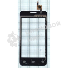 Сенсорное стекло (тачскрин) для Fly FS404 Stratus 3, черное