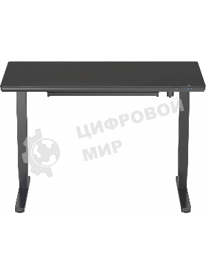 Стол игровой Cactus CS-EGD-BBK столешница стекло черный, каркас черный