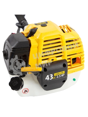 Триммер Denzel DT 43 бензиновый 43см3 2.5 лс. неразъемная штанга состоит из 2 частей