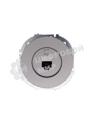 Розетка компьютерная СП OSEN RJ45 кат.6 механизм серый матовый LEZARD 743-7488-140