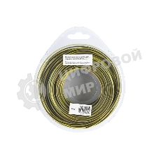 Леска для триммера Denzel двухкомпонентная квадратная, 2,4мм х 15м, блистер SkyCutter