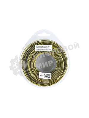 Леска для триммера Denzel двухкомпонентная квадратная, 2,4мм х 15м, блистер SkyCutter