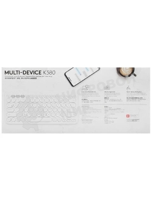 Клавиатура Logitech K380, белый 920-009163