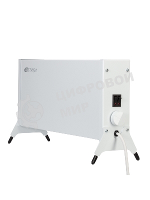 Конвектор СОКОЛ Такса 60-0121, белый, 1000 Вт, 15 м2, механический термостат