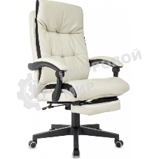 Кресло Бюрократ CH-824MSG-BF слоновая кость, экокожа