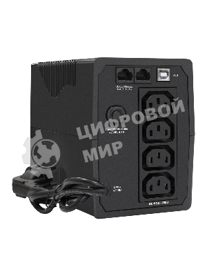 Источник бесперебойного питания ExeGate SpecialPro UNB-600.LED.AVR.4C13.RJ.USB 600VA/360W, LED, AVR, 4*C13, RJ45/11, USB, черный