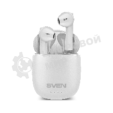 Наушники TWS Sven E-727BT белый, внутриканальные, Bluetooth, сенсорное управление, до 24 ч