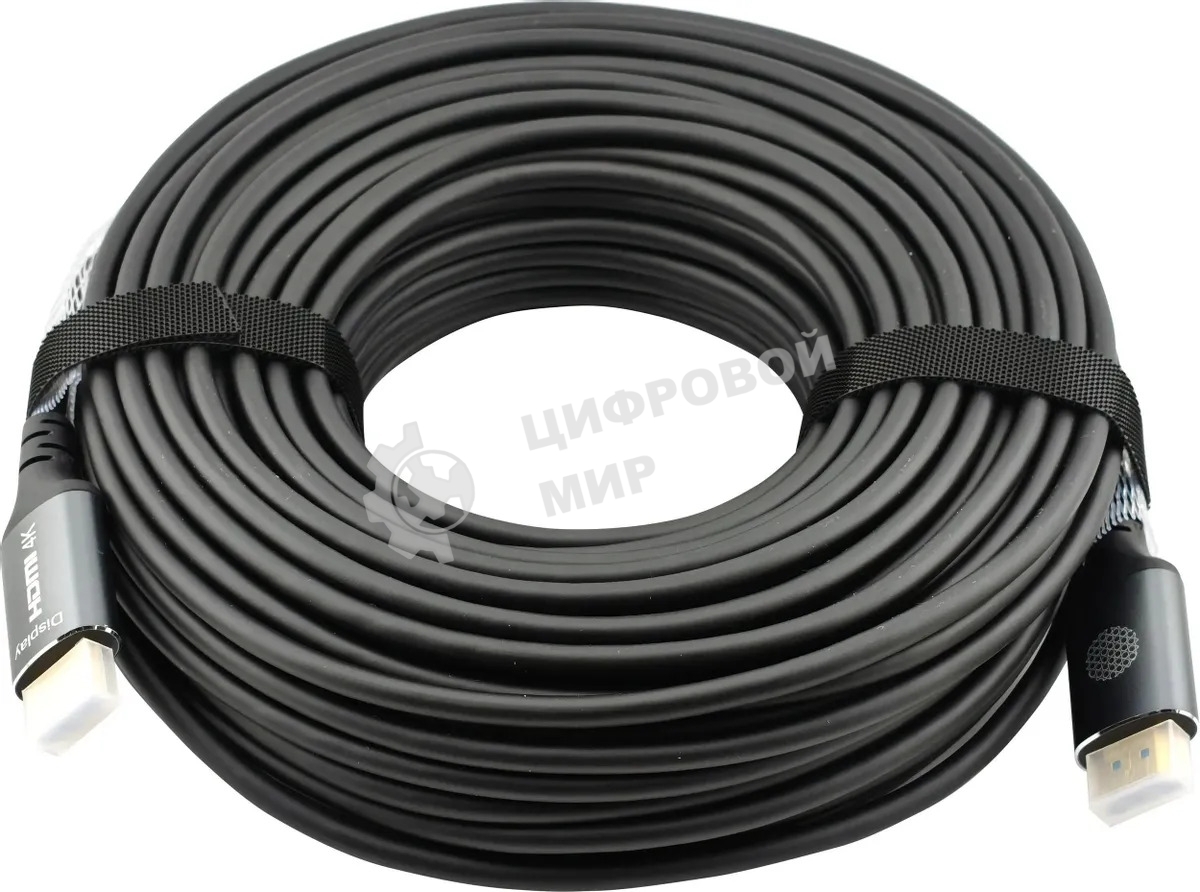 Кабель аудио-видео Cactus CS-HDMI-AOC-2-30 HDMI (m)/HDMI (m) 30м. позолоч.конт. черный