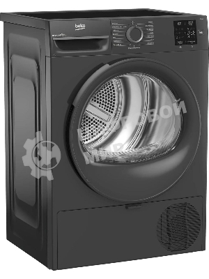 Сушильная машина Beko BM3T37220A черный, 7 кг, сушка - тепловой насос, программ - 15, 59.8 x 84.6 x 54.5 см