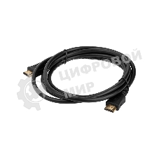 Кабель HDMI C-HM-HM-1M Wize 1 м., v.2.0, 19M/19M, позол.разъемы, экран, черный, пакет