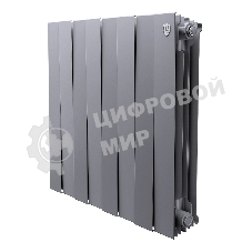 Радиатор биметаллический Royal Thermo PianoForte 500 серебристый - 8 секц.