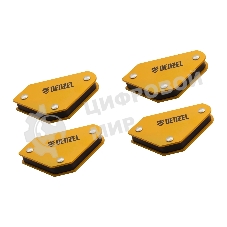 Набор из 4 магнитных фиксаторов для сварочных работ Denzel