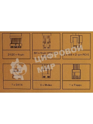 Блок питания Aerocool/Formula ATX 750W MONZA VL-750APB-85 80+ bronze (24+4+4pin) APFC 120мм fan 7xSATA RTL