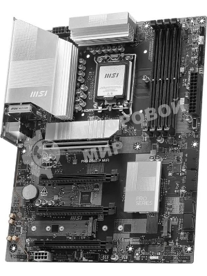 Материнская плата MSI PRO B860-P WIFI, LGA 1851, Intel B860, 4xDDR5, 4xSATA, 3xM.2, 1xPCIe 5.0 x16, 1xPCIe 4.0 x4, 2xPCIe 4.0 x1, 1xHDMI, 1xDP, 1xUSB-C, 1x 5Gb LAN, 2xUSB-A 3.2 Gen 2, 2xUSB-A 3.2 Gen 1, 4xUSB-A 2.0, 3x3.5 мм, 7.1, Wi-Fi 7, ATX