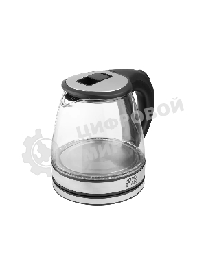 Чайник электрический Homestar HS-1052 1,2 л, стекло/пластик черный