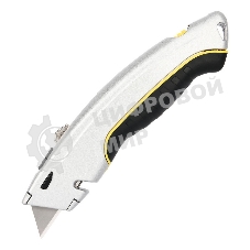 Нож Deli Универсальный нож с Т-образным лезвием Deli DL410 19мм, длина 170мм, в комплекте 3 лезвия SK5, алюминиевый корпус резиновой вставкой