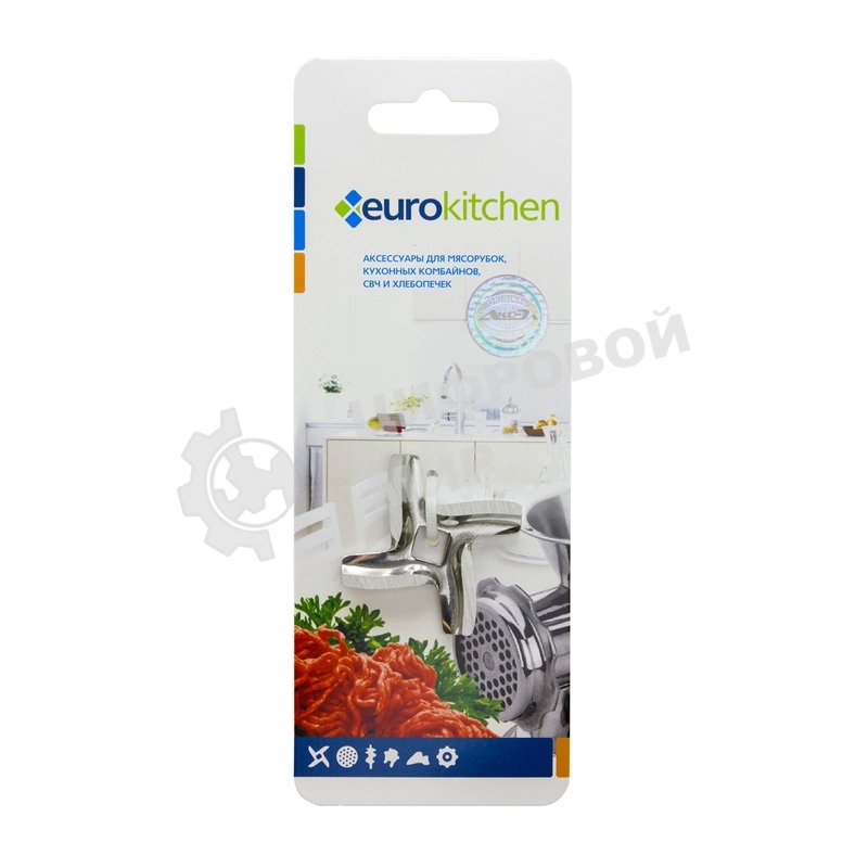 Нож Eurokitchen для мясорубки, посадочное место квадрат, размах 45 мм