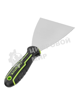 Шпательная лопатка из нержавеющей стали Сибртех 100 мм, двухкомпонентная рукоятка