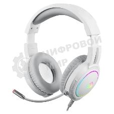 Гарнитура Redragon Mento белый, проводная, USB / 2 x mini jack 3.5 мм, подсветка