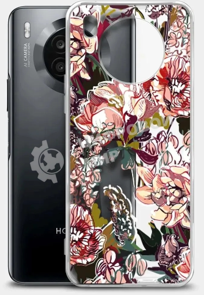 Чехол (клип-кейс) BoraSCO ArtWorks для Honor 50 Lite прозрачный/рисунок