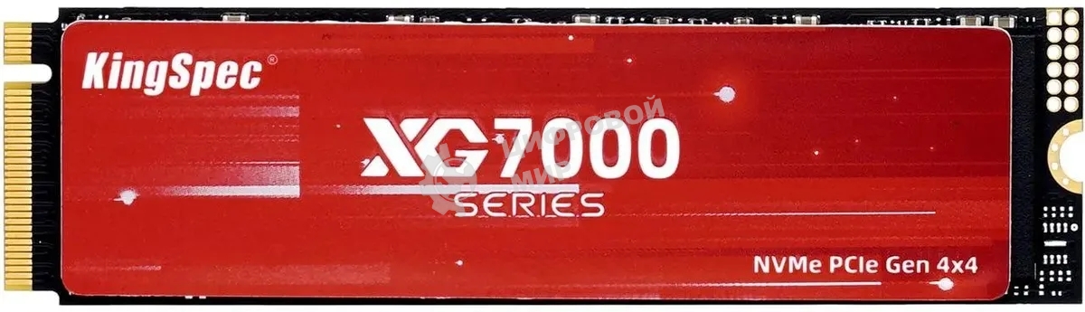 Накопитель SSD KingSpec XG7000, 1Tb, PCIe 4.0 x4, M.2 2280, NVMe, R/W 7400/6600